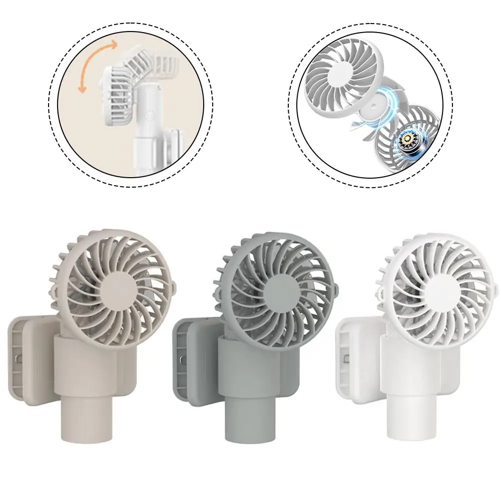 Adjustable Handheld Fan Motor Quiet Fan Portable Fan Lightweight Design Low Noise Operation 90 Adjustable Angle