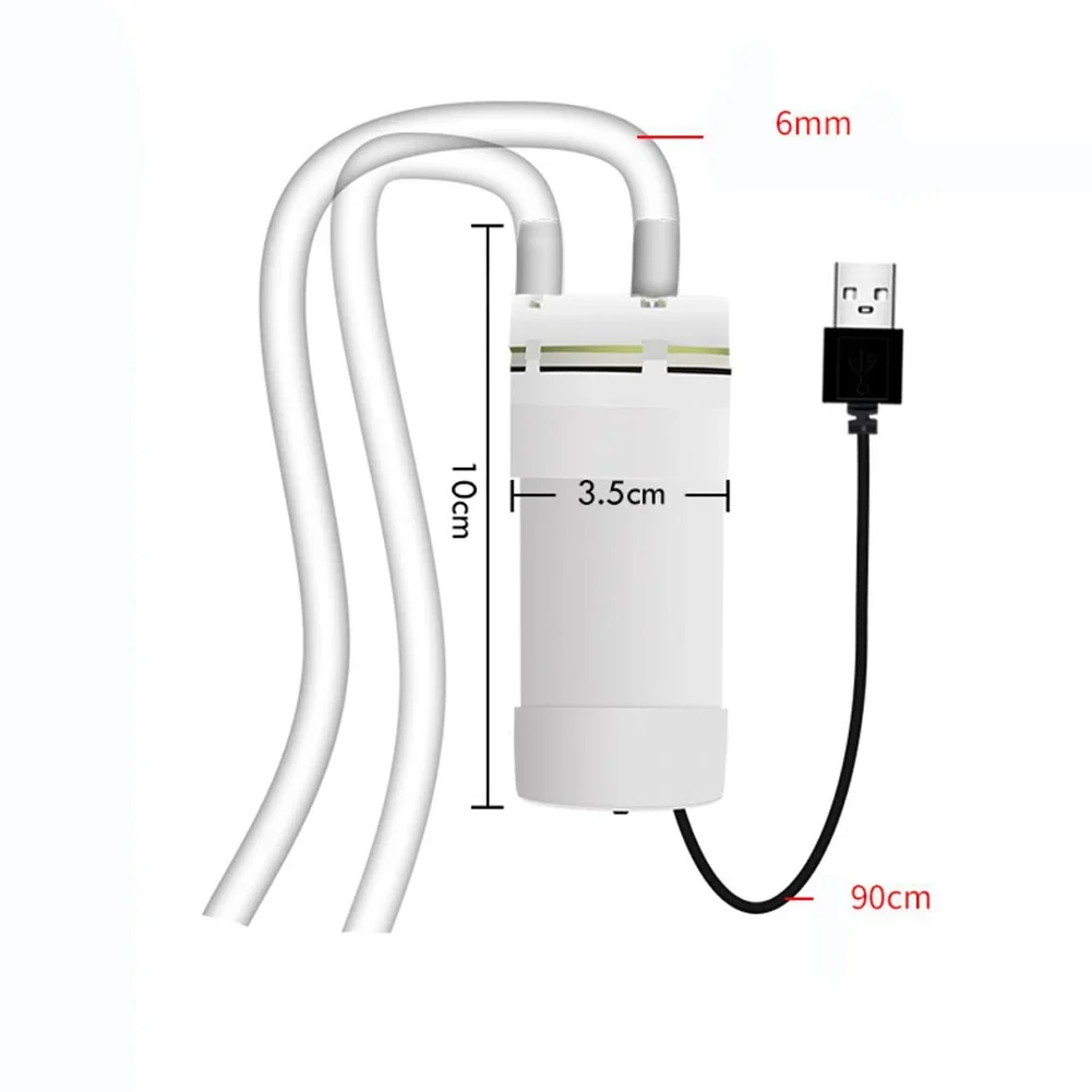 

1 Set USB Powered 5V 2A For Mini Water Pump 1/3/5/10 Meters 4L/min Self-priming Pump Low Power Agricultural Water Pumps Parts
