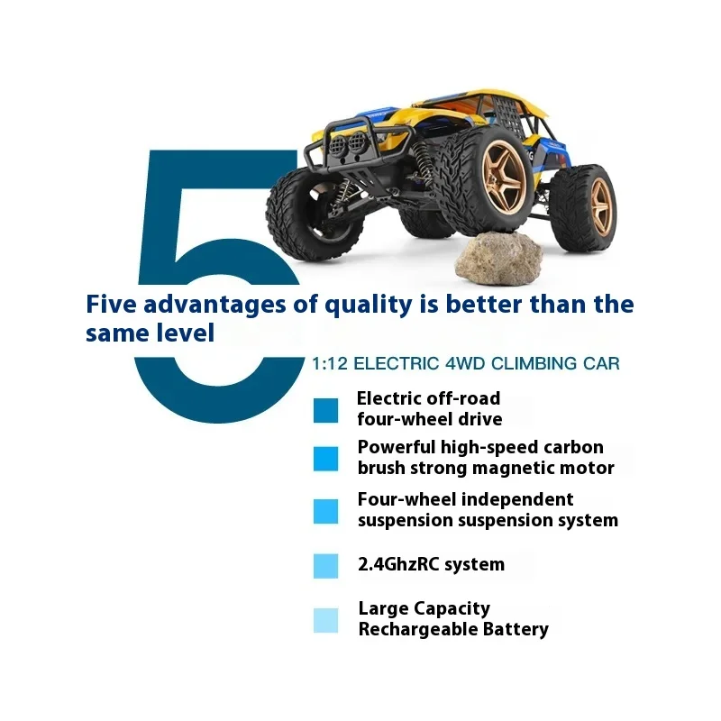 WeExisting-Véhicule électrique à quatre roues motrices 12402-A1, véhicule à grande vitesse tout-terrain du désert avec suspension indépendante 45 KMendo, nouveau produit