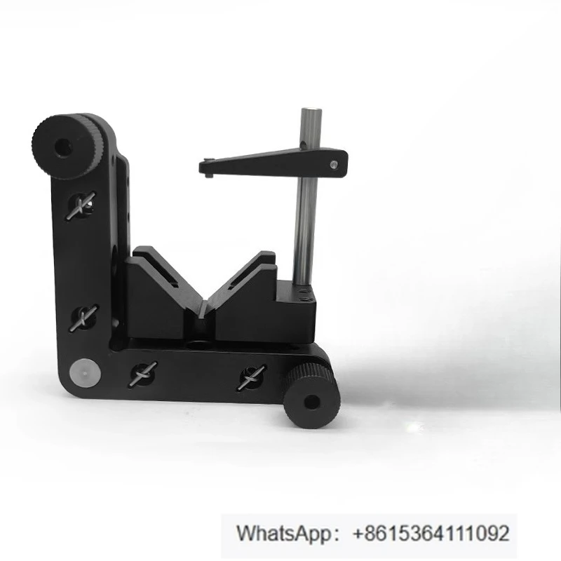 

Optical collimator adjustment frame with V-shaped holder adjustment frame, beam expansion lens barrel adjustment frame