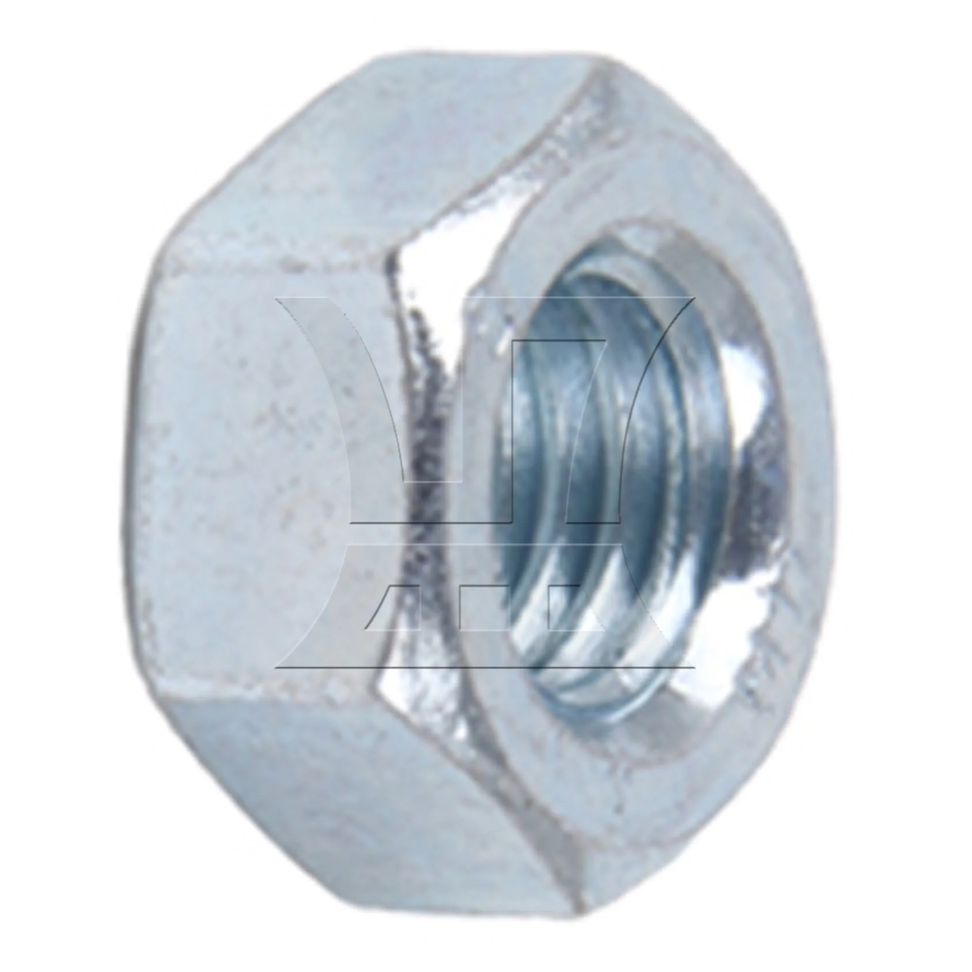 

BQLZR Galvanized Iron M8 Hex Nut Fasteners Replacement Silver for Home Appliances