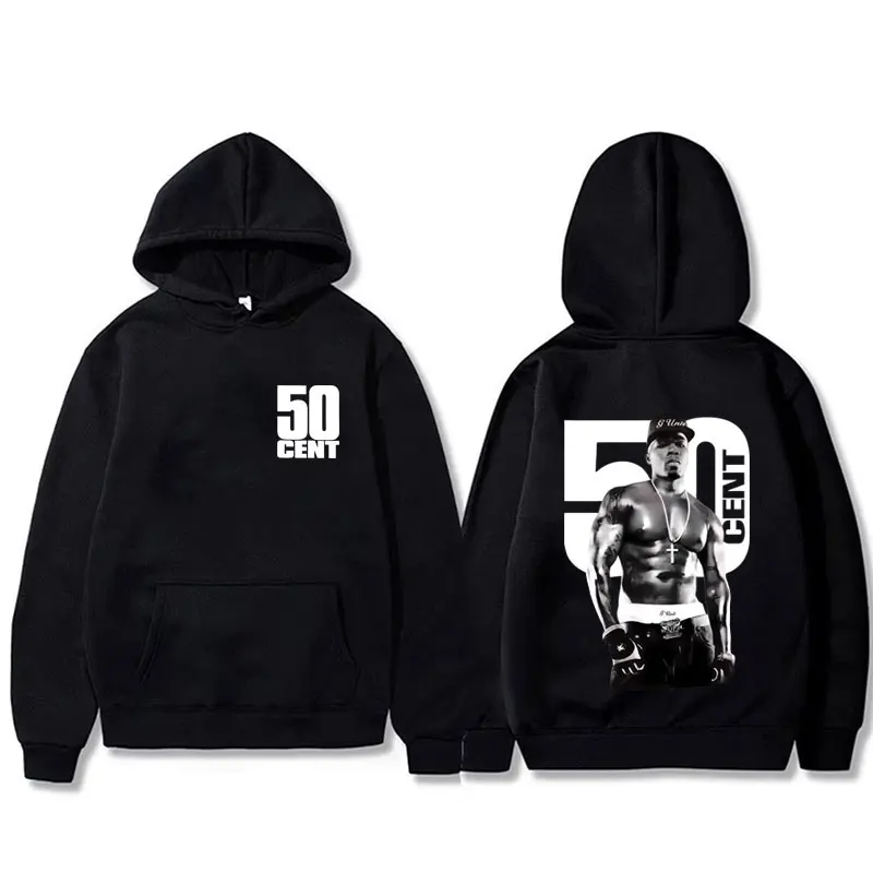 

Rapper 50 Cent Graphic Hoodie Men Women Clothing Fashion Hip Hop Oversized Hooded Tracksuit Male Vintage Casual Pullover Hoodies