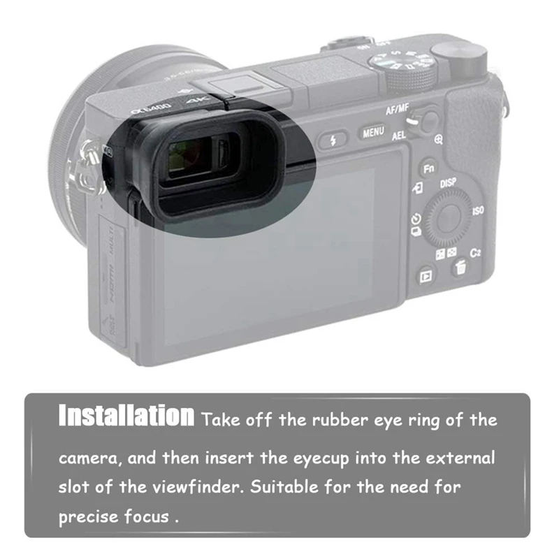 FDA-EP17 mirino oculare Eyecup Eye Cup per fotocamera digitale Sony A6600 A6500 A6400, sostituire oculare FDA-EP17 EP-17