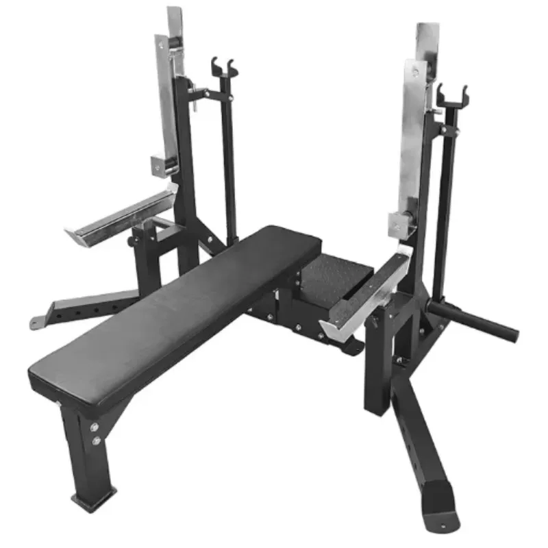

Multifunctional Adjustable Flat Bench Press Durable Half Frame Squat Rack For Home And Gym Fitness Use Hot Sale