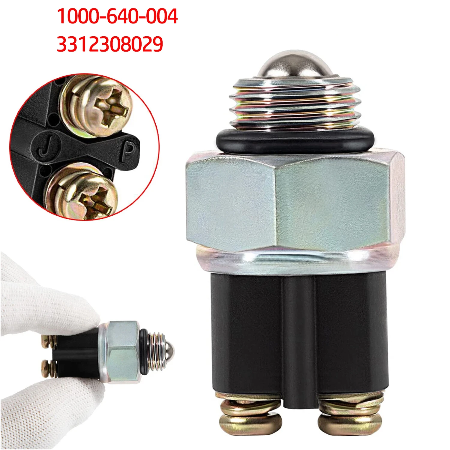 1000-640-004 Marine Transmission Neutral Safety Switch For Velvet Drive Borg Warner 71 72 73C 5000 Series, ZF 45A 63 80 85