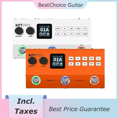 [Incl. Taxes] Yuimer KPT PRO Guitar Bass Multi-Effects Processor TANK-G Upgraded KPTPRO Effect Pedal From M-Vave