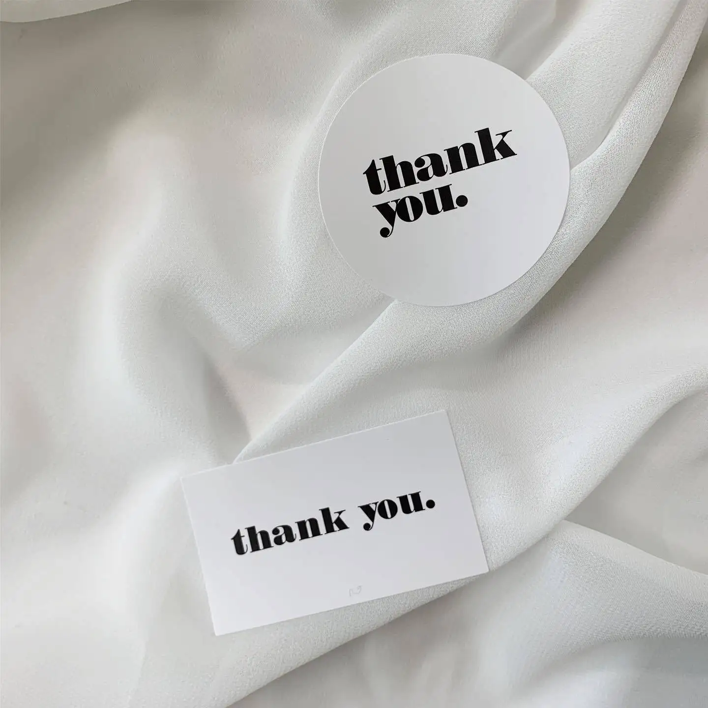 60pcs/10 Sheets White Thank You Stickers Self-adhesive Decorative Seal Labels For Envelope Small Business Package Box Mailer Bag