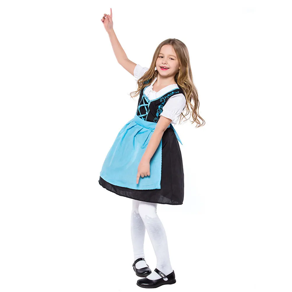 Kids Bier Rollenspel Kostuum Xl Blauw Zwart Duurzaam Comfortabel Halloween Carnaval Stage Performance Kleding Cosplay Kostuum