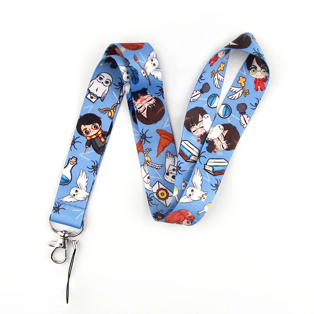 Heiße magische Akademie niedlichen Cartoon Handy Polyester Lanyard Kamera ID-Karte Schlüssel Anti-Verlust-Schlinge Zubehör