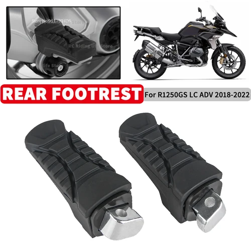 Imagen 1 del producto Reposapiés traseros R1200GS LC ADV reposapiés de pasajero para BMW R 1250GS Adventure LC 2014-2023 S1000XR soporte de clavija cubierta de goma
