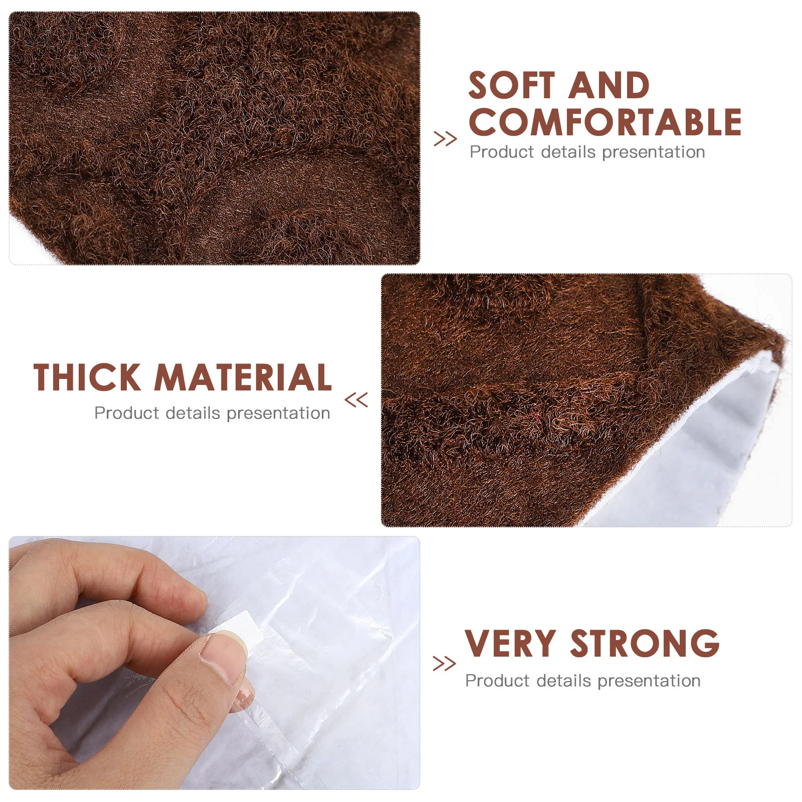 

2Pcs Non-Skid Stair Mats Warm Self-Adhesive Household Step Pads Anti-Slip Protective Stair Treads Carpet Noise Reduction