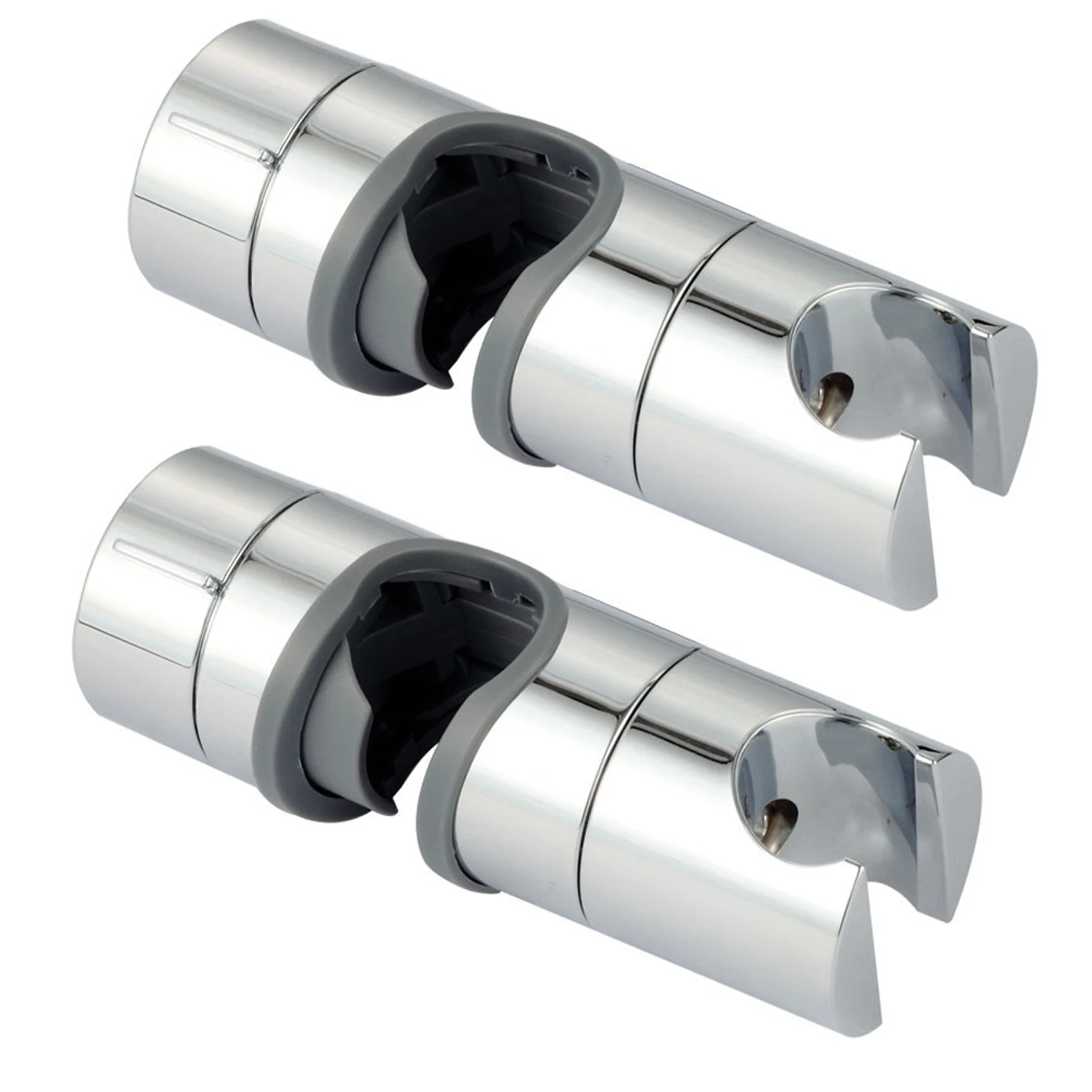 2pcs 360 Rotation Decorative Home Hotel Rustproof Waterproof For Slide Bar No Drilling Universal Replacement Shower Head Holder