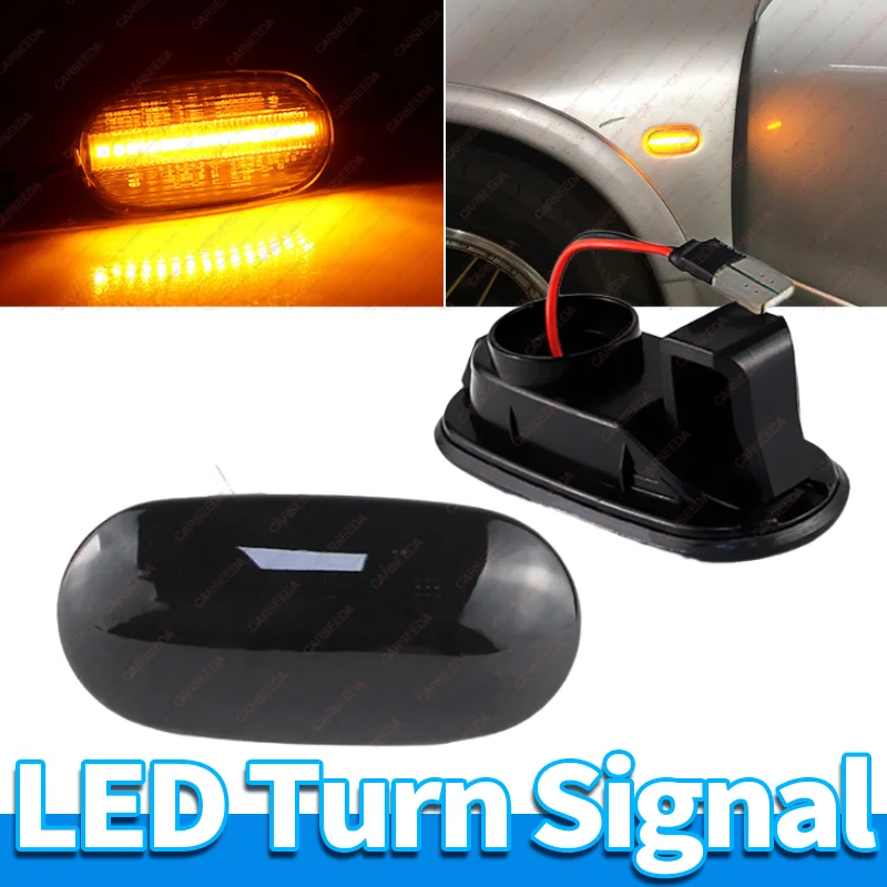 2PCS LED Dynamic Side Marker Turn Signal Light For Mitsubishi L200 Triton Pajero Sport II 2008-2015 Sequential Blinker 8351A041