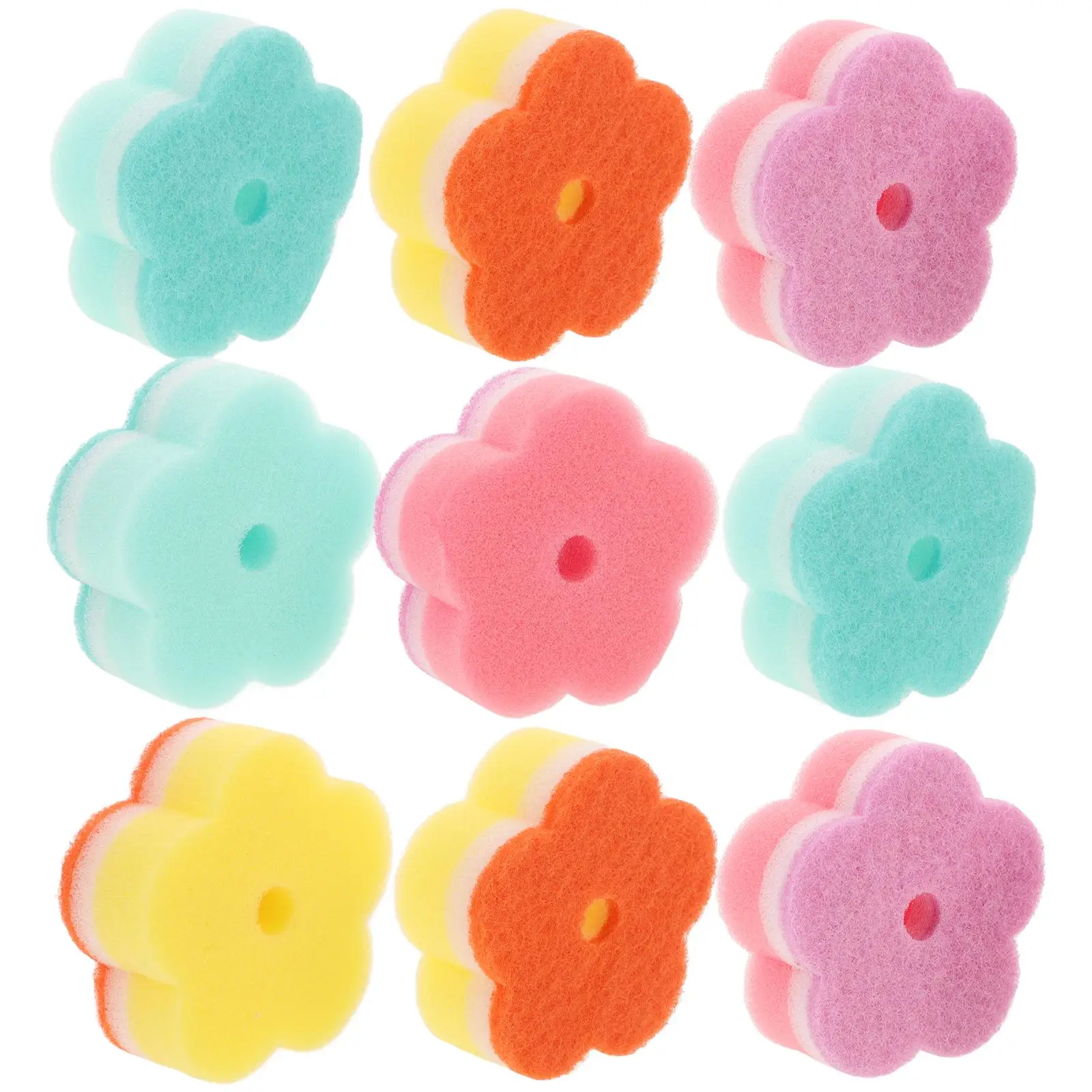 

10 Pcs Toxic Lint Free Sponge Cleaning Cloth for Dish Sponge Cloths Kitchen Washing Scouring Pad Kitchen Tools Safe Family Use