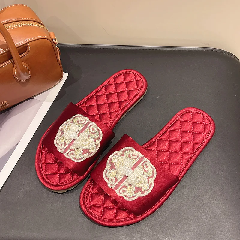 

Bohemian Women's Shoes Exquisite Embroidery Flat Slippers for Woman Comfort Non Slip Casual Shoes Designer Shoes Zapatos Mujer