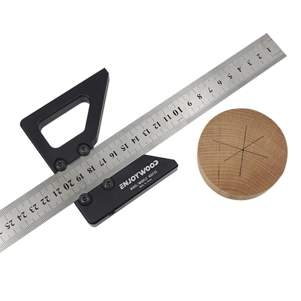Jenjoywood-Woodworking Center Scriber ، زاوية 45 درجة ، عيار الخط ، مسطرة ، سبائك الألومنيوم ، قياس مقاوم للصدأ ، أداة Scribe