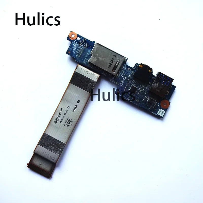 Hulics Used For Yoga 700 700-14ISK USB 3.0 Audio IO PCB Board With Flex Ribbon BYG43 NS-A602 NS-A381  Cable