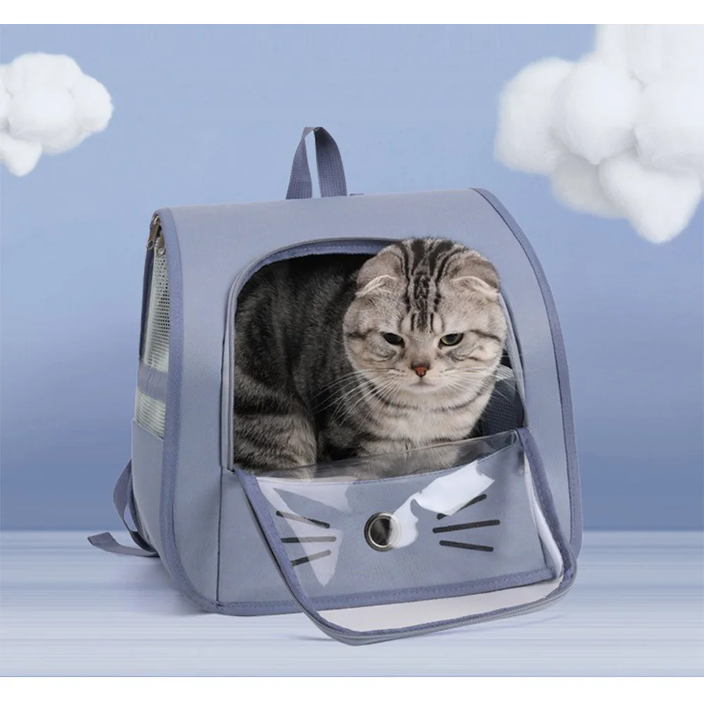 Pet Carrier Cat Dog Bag Backpacks Stress Prevention Travel Outdoor Breathable Kitten Carrying Portable Cats Dogs Bags Backpack