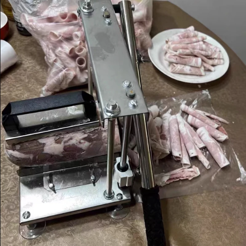 

Ручная нарезка для замороженных рулетов из баранины, нарезка для говядины, машина для резки мясных рулетов, машина для резки говядины