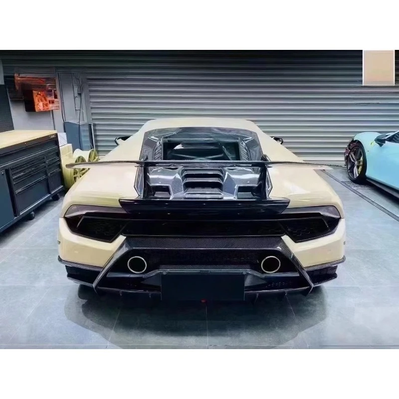 P-Style Forged Carbon Rear Spoiler Tail Wing New Condition Car Body Kit Parts for Huracan LP580 LP610