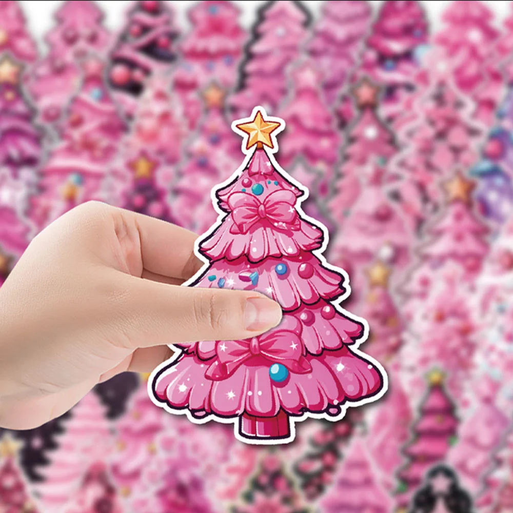 

10/30/50PCS New Ins Christmas Tree Stickers Cartoon Creative Animation IPad Desk Luggage Chair Decoration Waterproof Wholesale