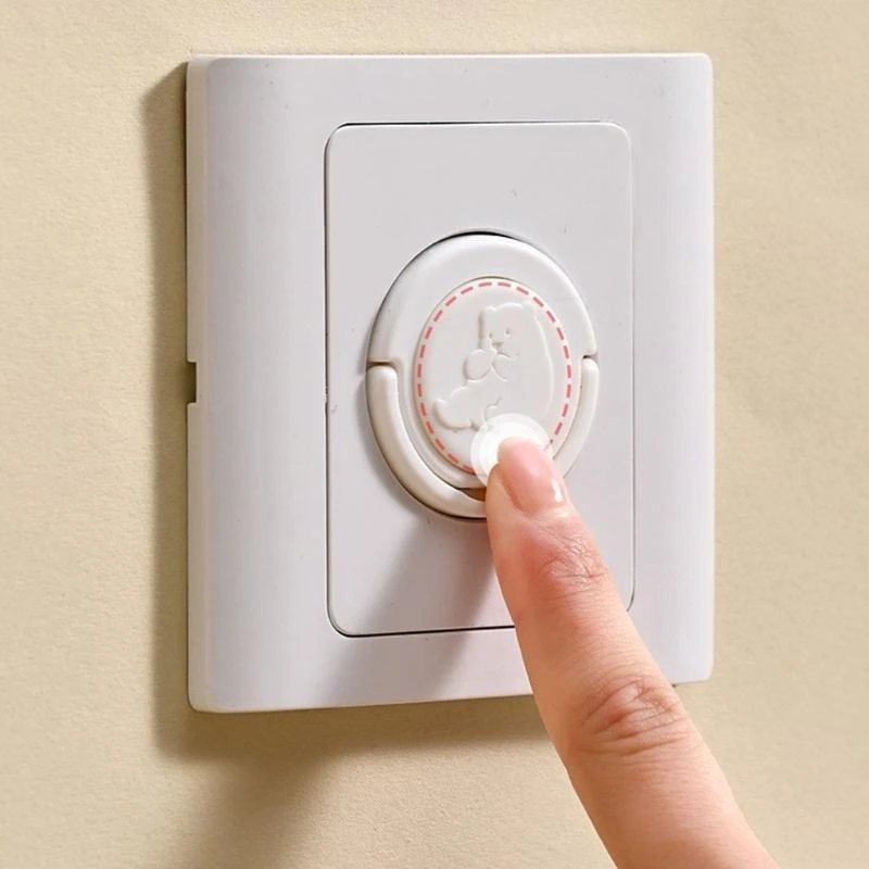 

J15U Baby Proof Plug Cover, 10Pcs Socket Protector with Concealed Handle for Toddler Safety Electric Shock Prevention