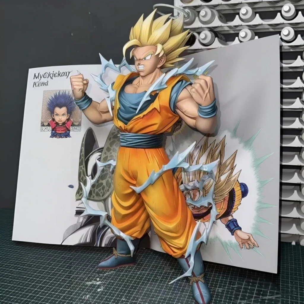 

Супер II: Взрыв ярости - Фигурка Воку из Dragon Ball Z Какарот SSj3, 32 см, подвижная, из ПВХ, для битв, коллекционная, горячая новинка, подарок