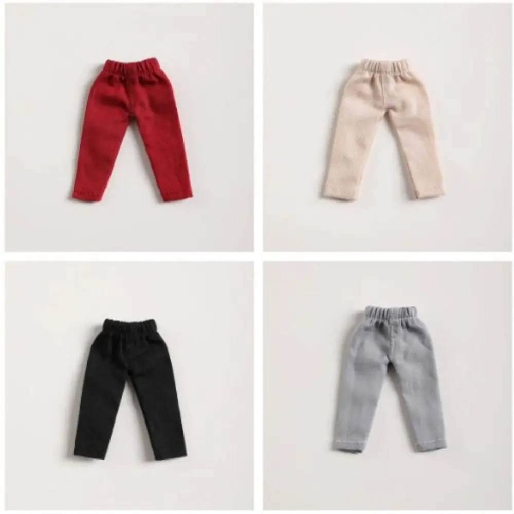 Długie spodnie dla lalek, codzienne ubrania, 6 kolorów, obcisłe spodnie, legginsy, zabawki dla dzieci, rękodzieło DIY dla lalek 1/11 OB11 i lalek BJD 1/12