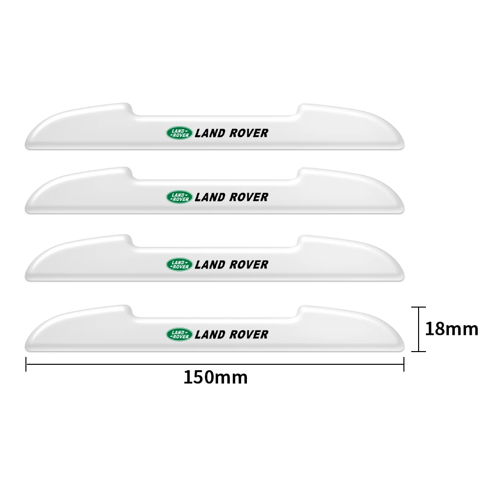 4pcs transparent Rubber Car Door Edge Protection Stickers Anti Collision Strips For Land Rover Range Rover Sport Freelander 2