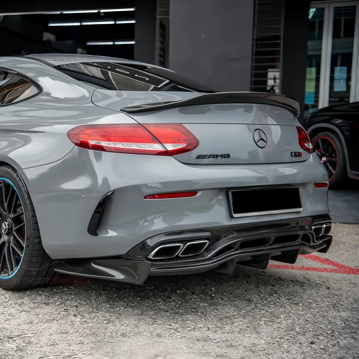 

Для Mercedes C205 PSM Style Задний спойлер Крыло C Class C200 C250d C300 C43 C63 Купе Задний спойлер багажника Колпаки 2015-2021 Bodykits