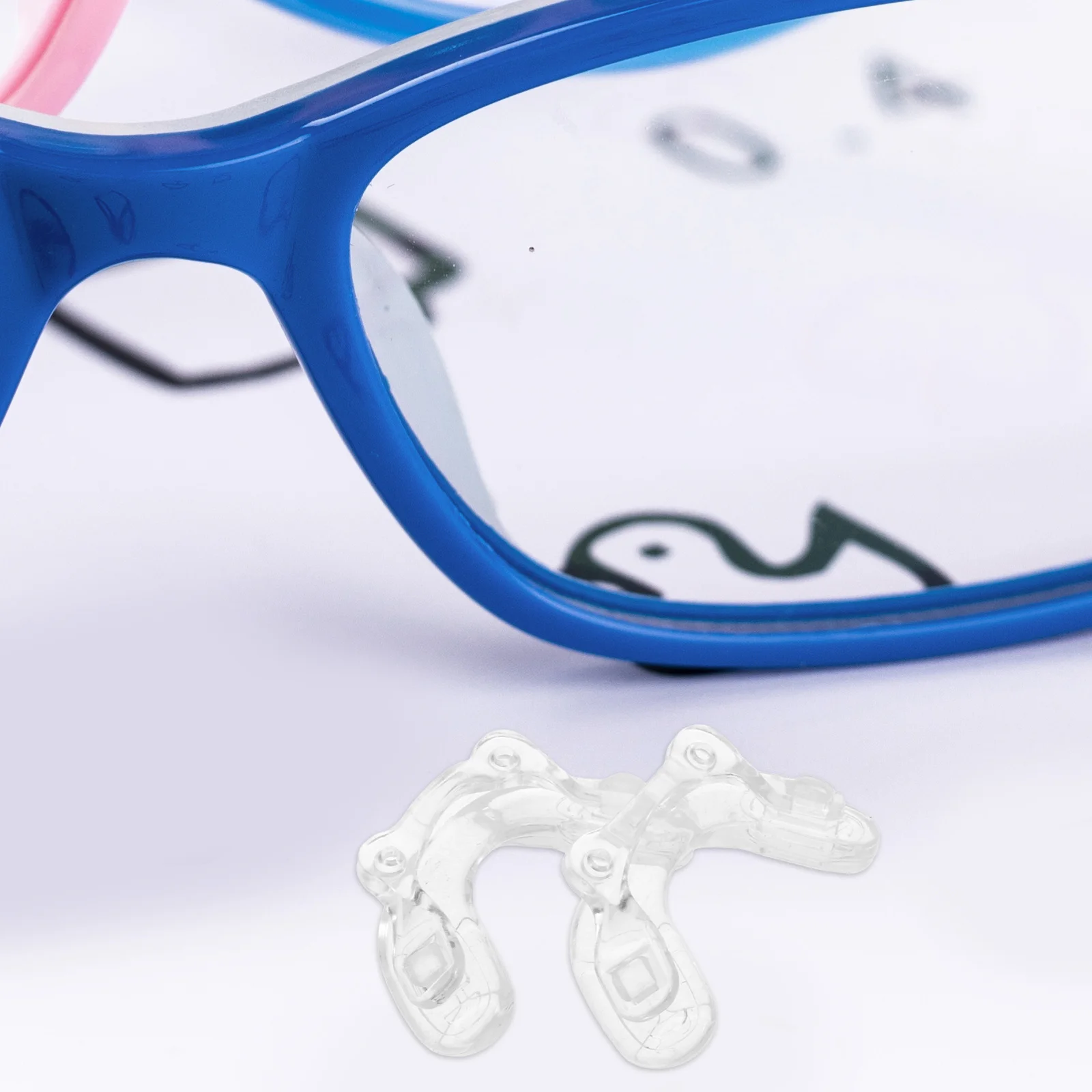 

2Pcs Anti Slip Silicone Nose Pads U Shaped Eyeglasses Accessories Soft Comfortable for Kids Glasses Sports Sunglass