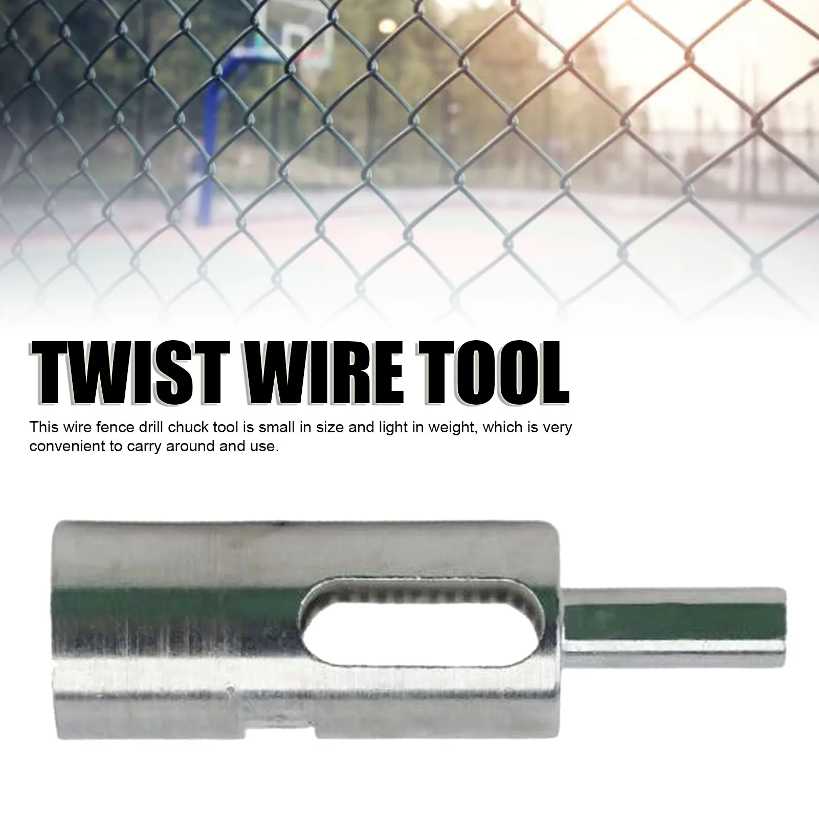 

Wire Twisting Tool Chrome Steel 9 Gauge Cable Wire Fence Drill Chuck Tool