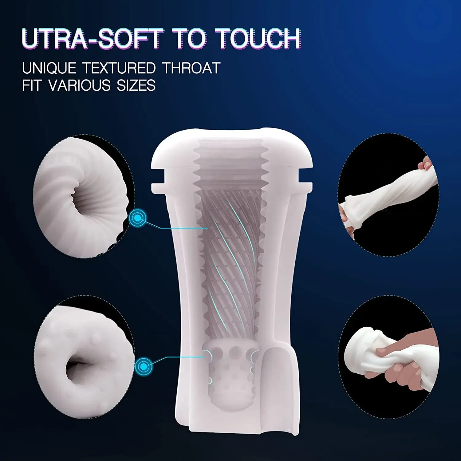 Automatic Male Masturbator Cup Vibration Blowjob Sucking Machine Silicone Oral Vagina Masturbation Cup Sex Toys Adult Goods