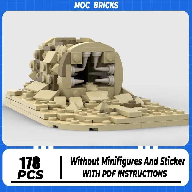

Popular Star Movie Model Moc Building Blocks Sandworm Base Model Technology Brick DIY Assembly Construction Toy Holiday Gifts