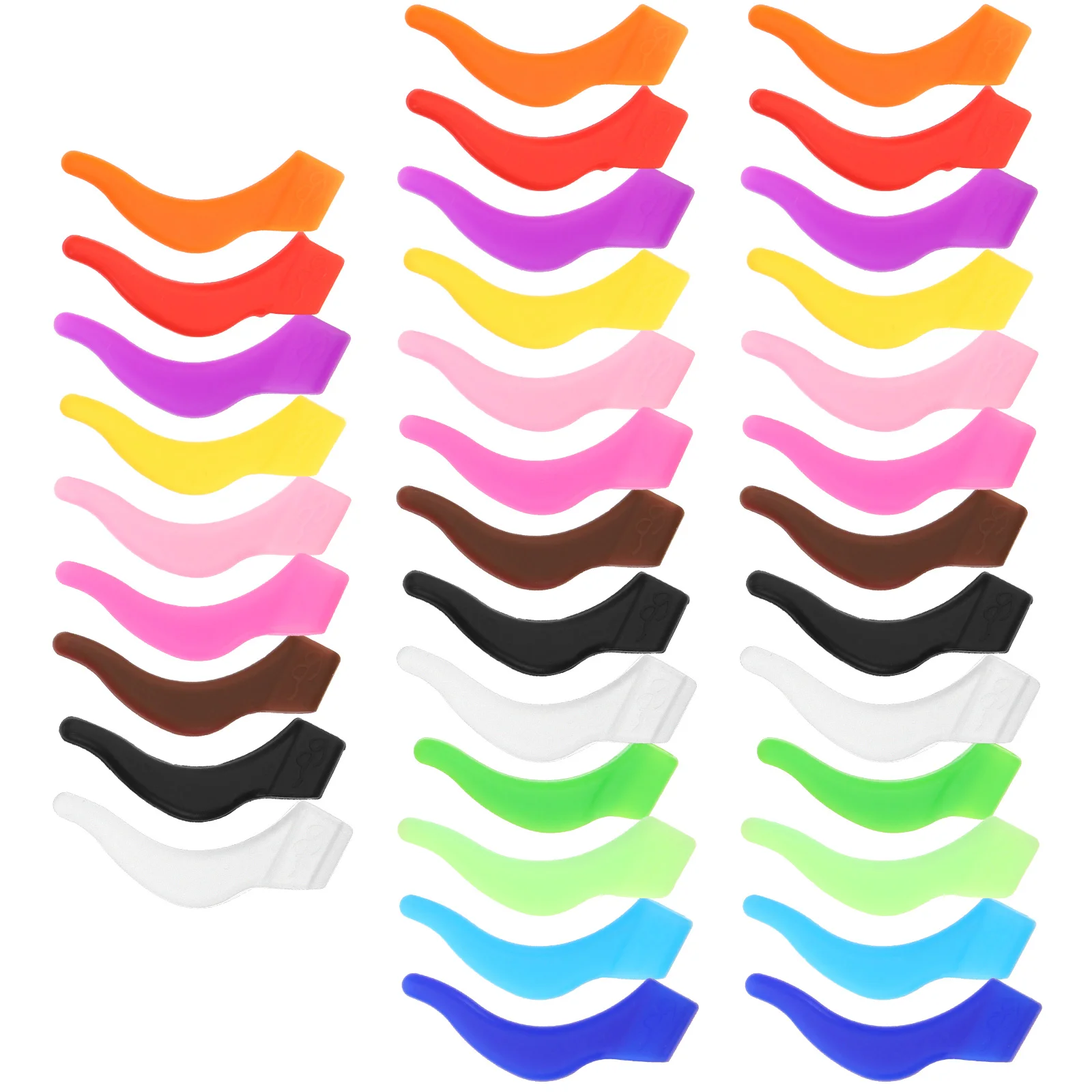 13pcs Silicone Glasses Ear Grip Anti Slip Eyeglass Ear Hooks Adjustable Grips For Kids Adults Daily Wear Outdoor Yoga Running