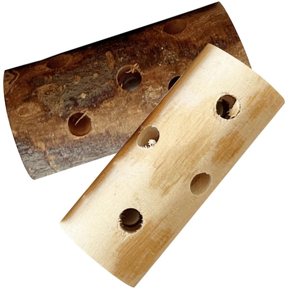 

2pcs Wood Chew Sticks Handmade Safe Molar For Guinea Pigs Hamsters Rabbits Bunnies Parrots Chew Pet Chewing