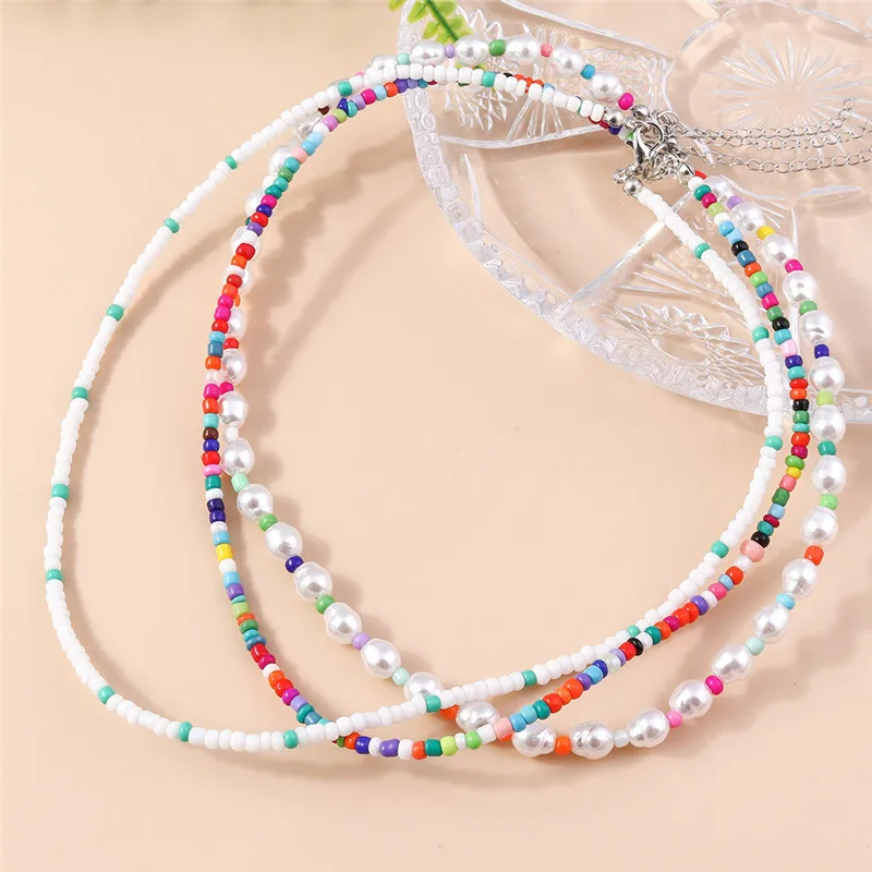 Böhmen Handgemachte Bunte Rocailles Halskette Halsband Einfache Frauen Mode Perle Blume Halsketten Kragen Süße Schmuck Geschenke – Detail 18