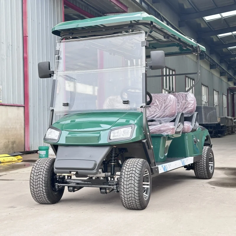 2025 نمط جديد 48 فولت 60 فولت 72 فولت نادي عربة كهربائية الألواح الشمسية بطارية تعمل 2 4 6 8 مقاعد عربات الغولف الكهربائية #2
