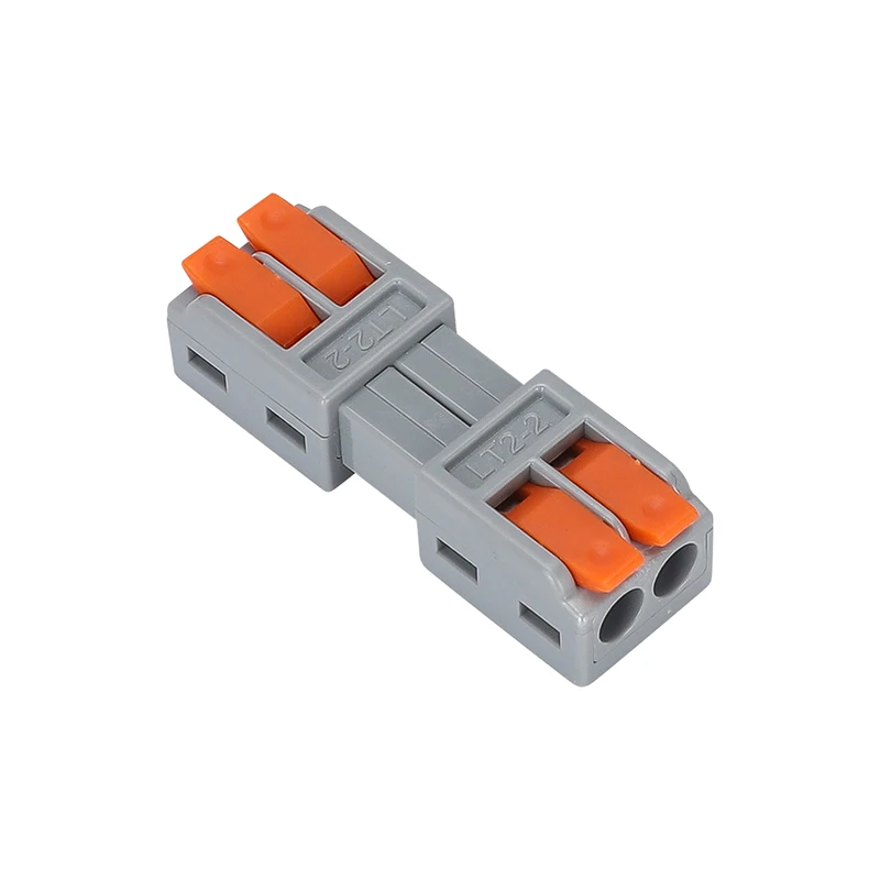 Quick docking terminal 2/3 pin wire intermediate connector male and female docking terminal press type general lamp connector