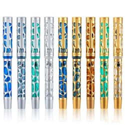 Asvine V169 Vacuum Filling Fountain Pen Transparent Acrylic Skeleton Hollow Carved EF/F/M Water Drop with Box Writing Gift Set