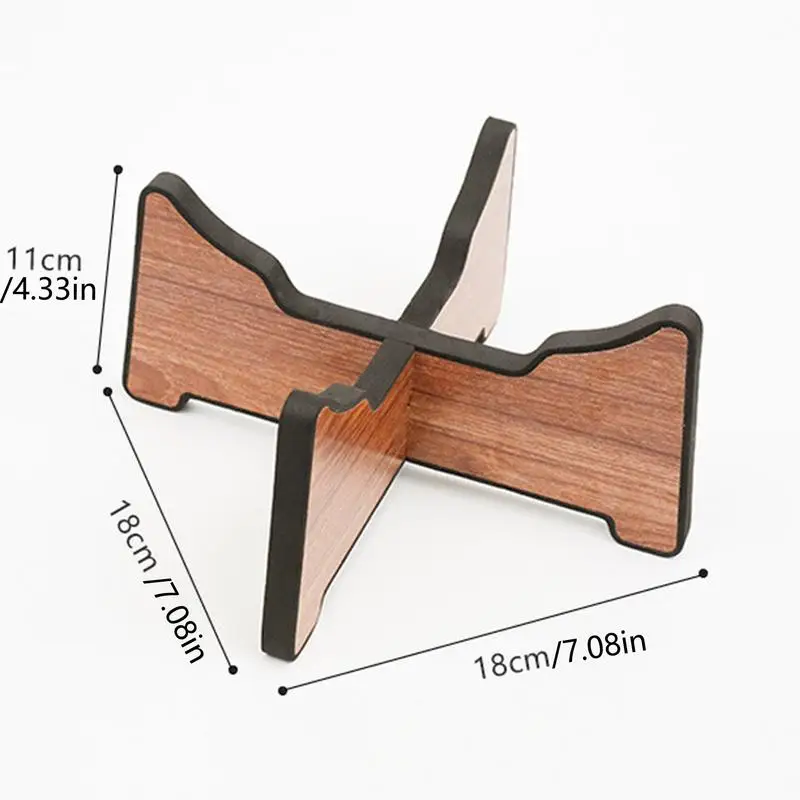 Supporto per tamburo per lingua Supporto per rack per tamburo in legno Supporto per display per tamburo a mano Staffa per tamburo per lingua Supporto per strumento a percussione per