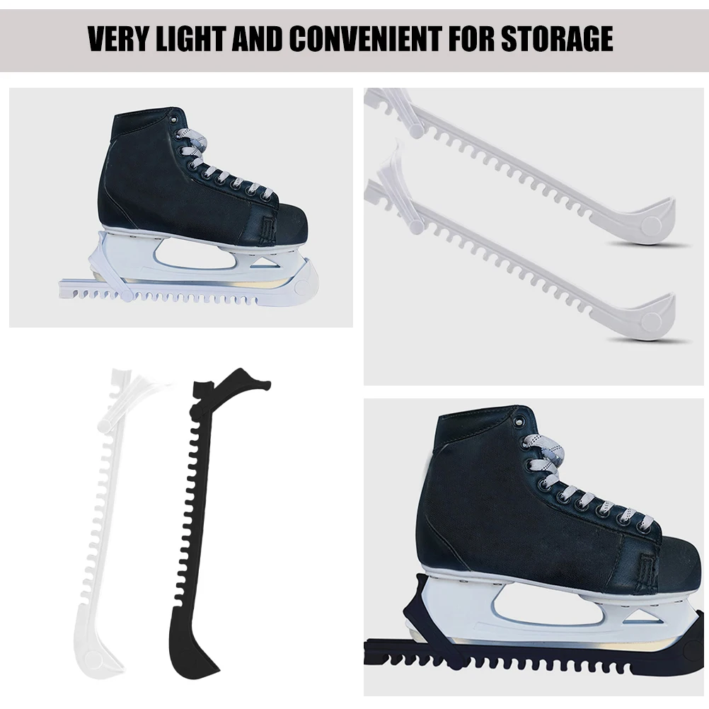 

2 Pairs Adjustable Covers For Blades Protective Guards For Hockey Skate Guards Shoes Accessories Sports Equipment