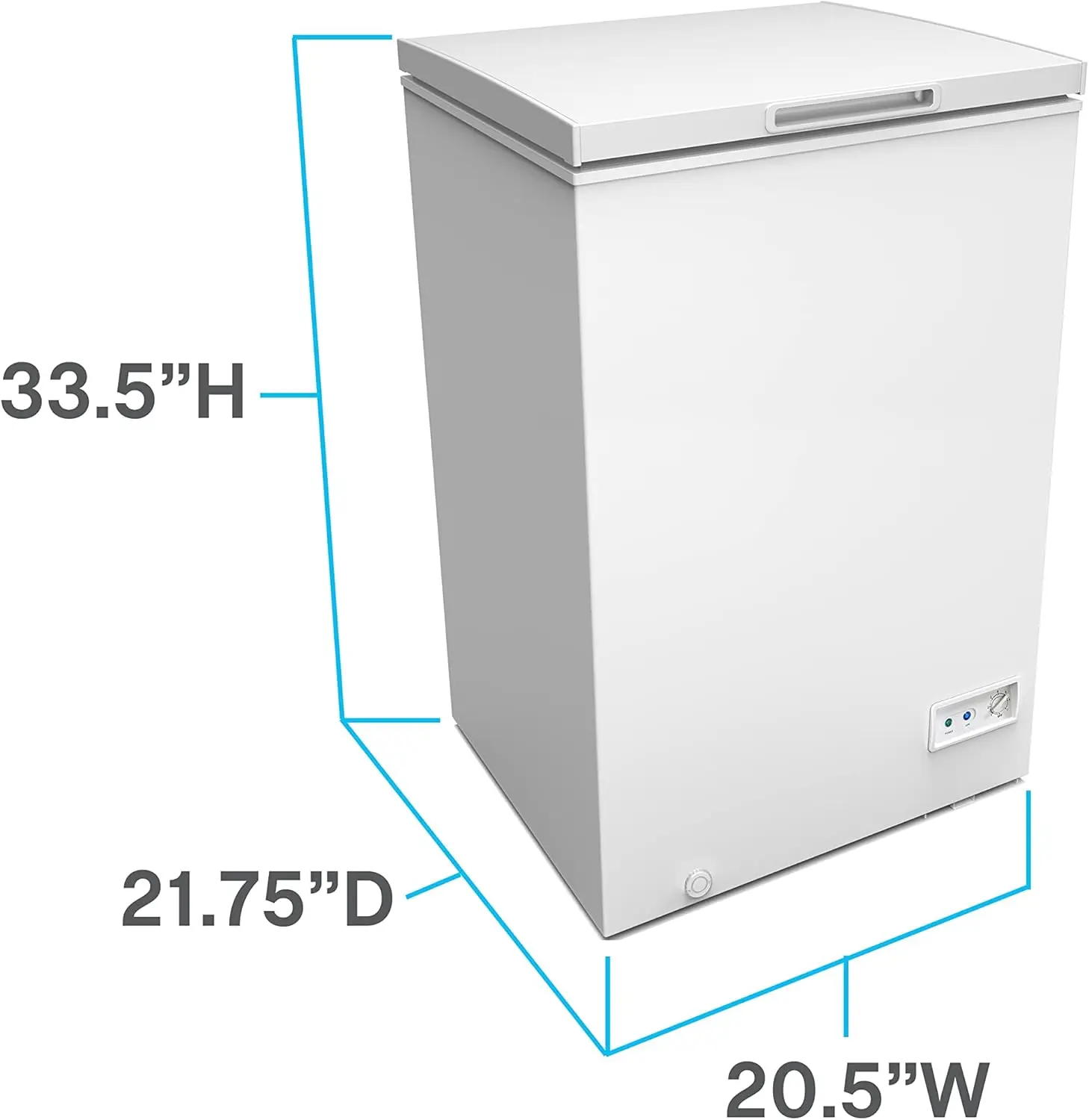 3.5 cu. ft. Garage Ready Chest Freezer, in White