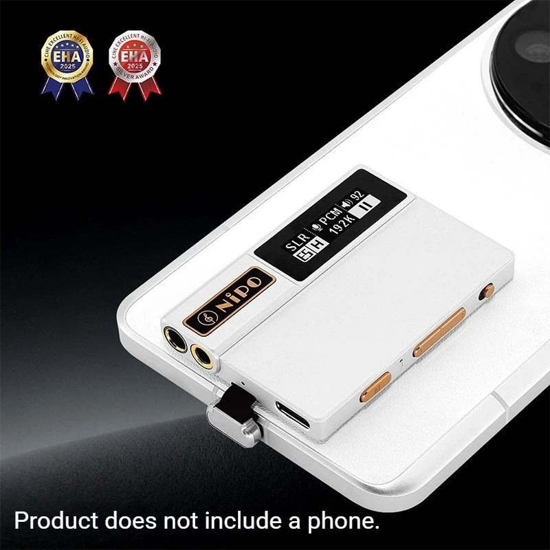 NIPO COCOM I Portable Magnetic DAC Amp HiFi PCM 192K/32 DSD512 Decoding Amplifier 3.5/4.4mm 125db for android/iphone