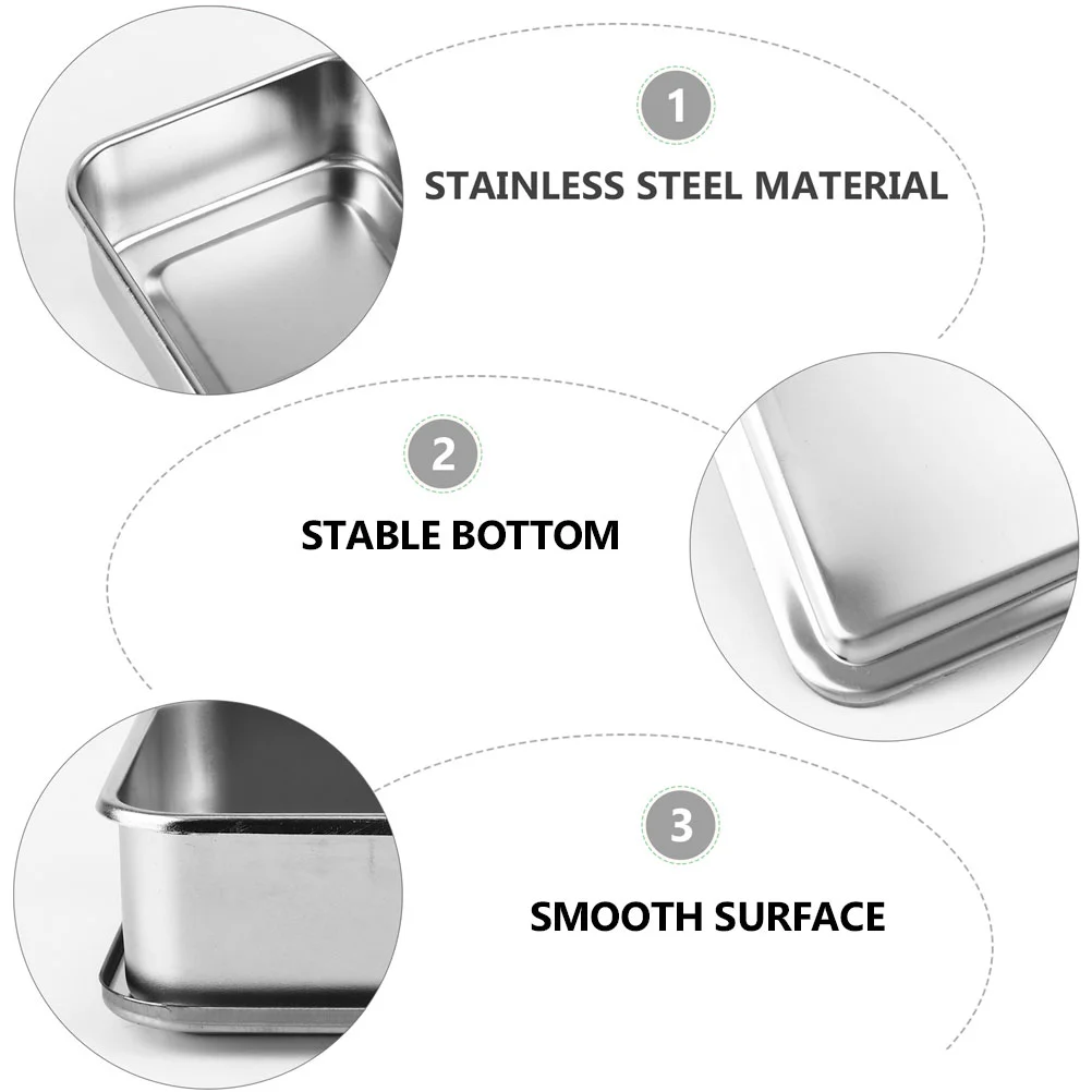 Box Experimentiertablett Edelstahl mit Deckel Instrumente Klinische Tabletts Werkzeug Chirurgisch