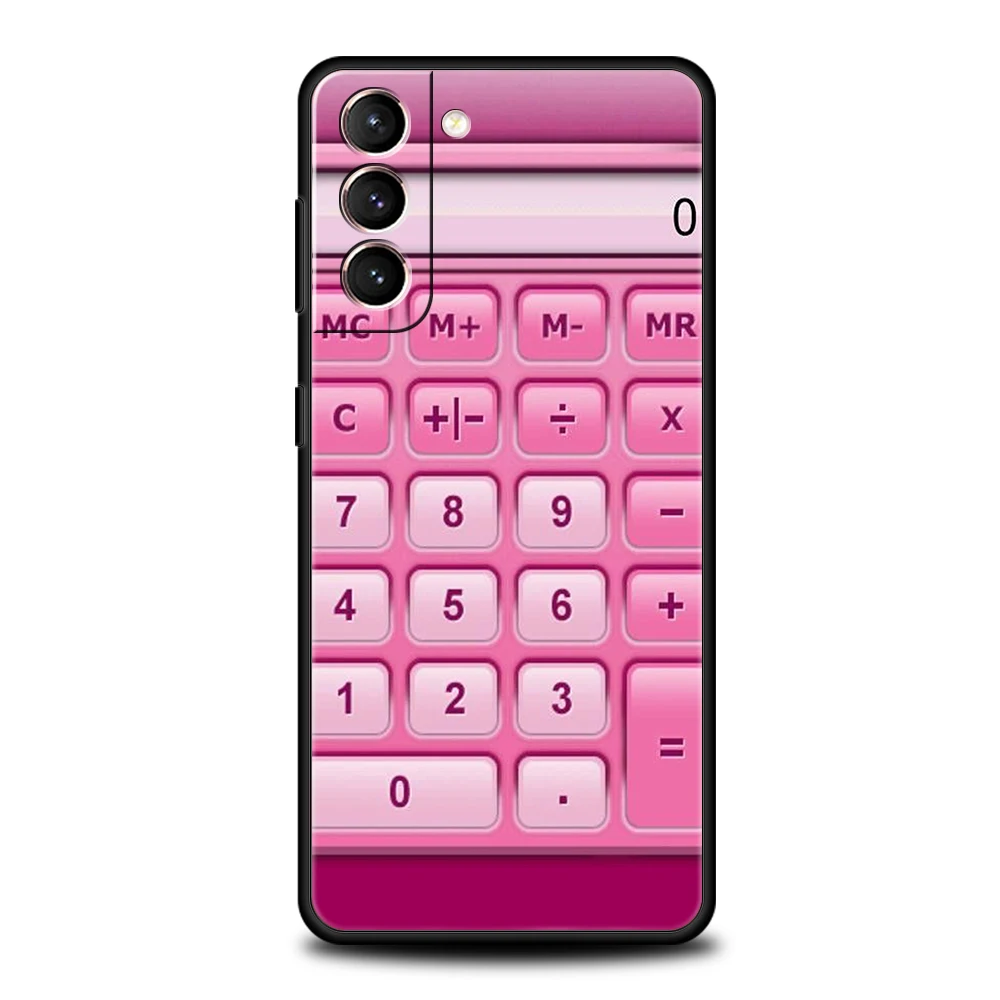Retro Calculator Phone Case for Samsung Galaxy S24 S23 S22 S20 S21 FE Ultra S10 S10E S9 S8 Plus 5G Silicone Cover Capas Fundas – Detail 2