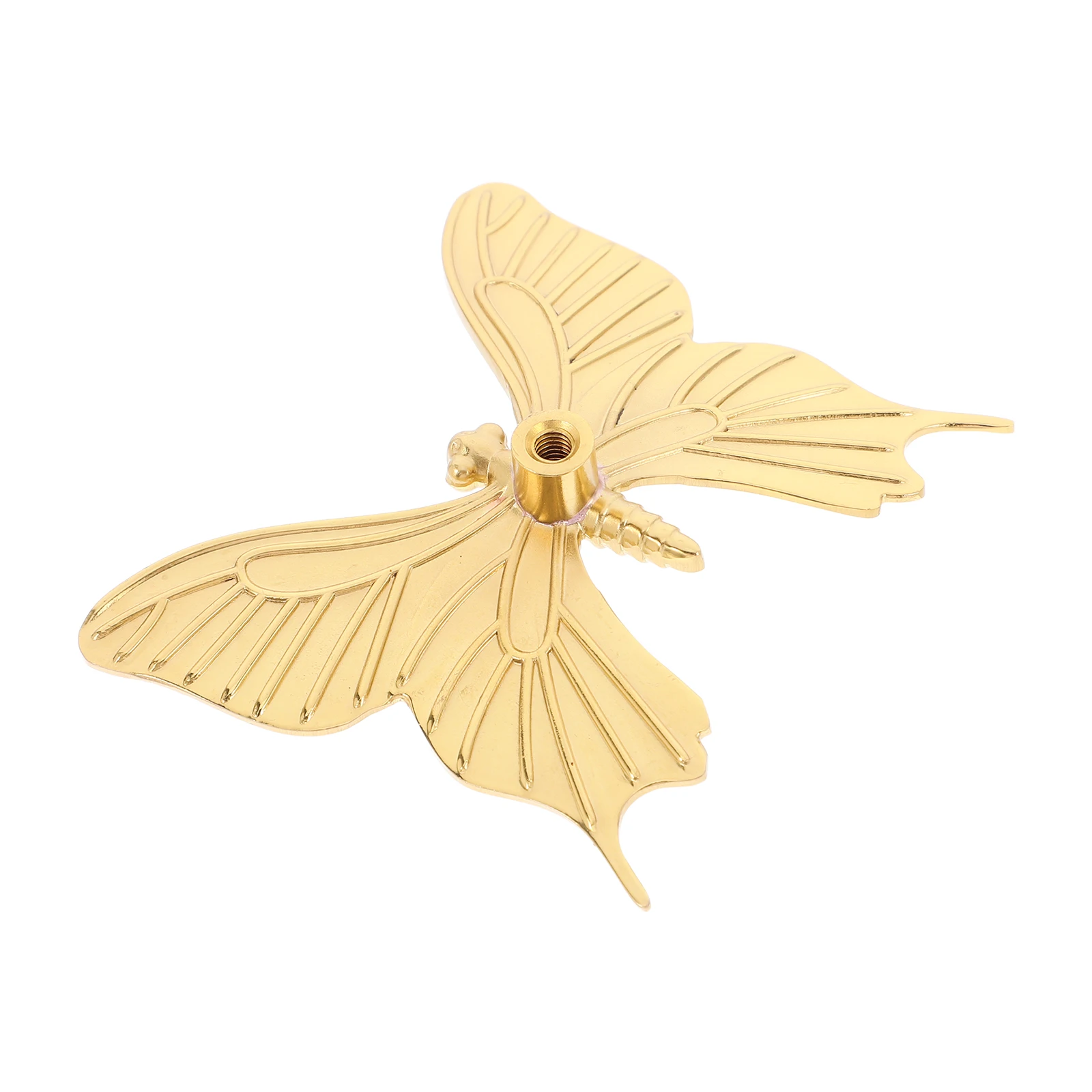 

Brass Butterfly Handle Knobs Copper Cabinet Door Drawer Dresser Pulls Vintage Furniture Hardware Decor