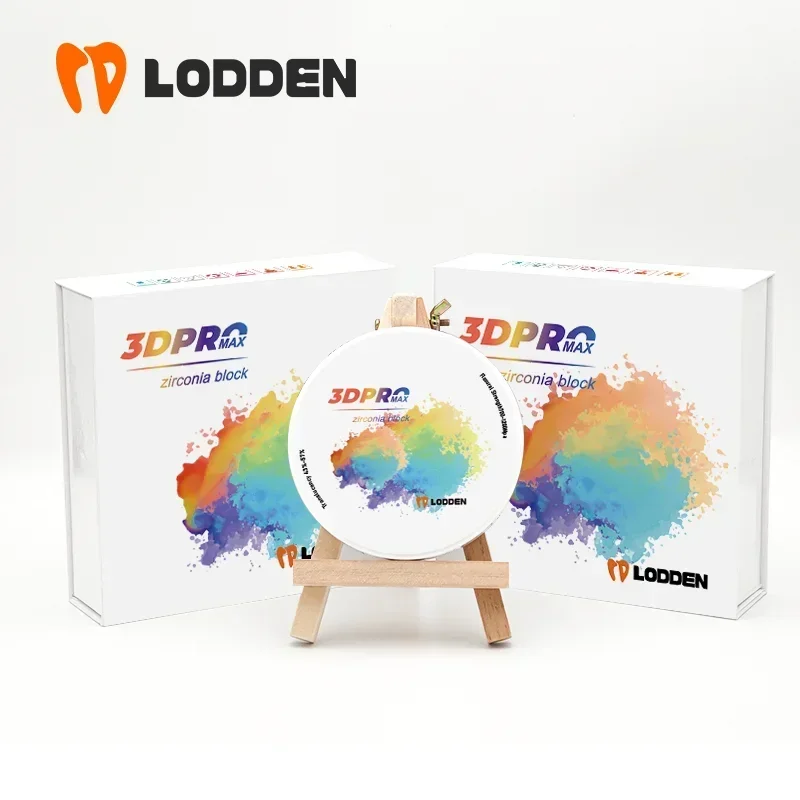 Lodden Dental Material Zirconia Multilayer Block 98mm Open System 3D PROI MAX Multilayer Zirconia Disc Cad Cam Dental Lab use