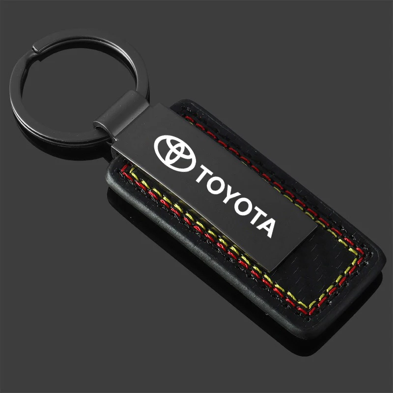 Porte-clés de voiture avec logo, porte-clés, accessoires de style automatique, cadeaux JOPendant, 3 couleurs, Toyota Rav4, Yadditif, Hilux, Prius,