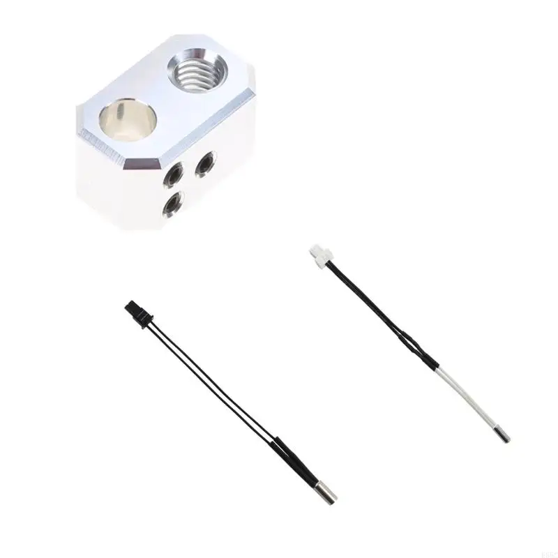 

E65C Heating Block and Thermometer Line Heating Rod for MK4 3D Printer 24V 40W